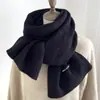 Presente de Ano Novo e Natal Cachecol Vermelho de Tricô Cor Sólida para Mulheres Inverno Quente Estilo Japonês Xadrez Versátil Cachecol de Lã