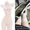 Lencería Sexy Estilo Cómic Rayas Puro Deseo Tres Puntos Estilo Harajuku Japonés Chica Bikini Habitación Privada Pechos Pequeños Parecen Más Grandes
