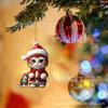 Decoraciones Navideñas Nuevas Transfronterizas Adornos Colgantes para Coche Decoración de Atmósfera con Temática de Gatos Regalo