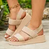 Directamente del Fabricante, Zapatos de Playa de Verano para Mujer, Nuevas Sandalias de Cuña de Moda para Exteriores, Chanclas de Exterior a la Moda y Cómodas
