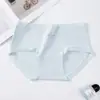 Roupa íntima de algodão puro para meninas, cintura média, 10A antibacteriana, entrepernas estendido, algodão para bebês Classe A, Roupa íntima plus size feminina