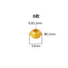 Acessórios para Pulseira de Prata Esterlina S925 Padrão Estampado em Forma de 8 Contas Espaçadoras de Disco Voador Espaçadores de Contas Soltas para Pulseira de Cristal DIY