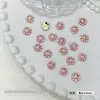 Super Flash 33 Facetas Diamante para Nail Art Girassol Colorido Diamante Flor Exquisita Base de Liga Metálica Joia para Nail Art Acessórios de Diamante Atacado