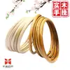 Bambú Tejido a Mano Mango de Madera Bambú Tejido Círculo Redondo Bambú Real Círculo de Bambú Productos de Bambú Accesorios para Maletas Colgante Venta al por Mayor
