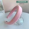 Macaron cor esponja de abas largas doces hairband atacado alto sentido alto crânio top all-match out-of-home cocar cabelo de aro