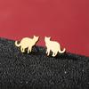 Brincos de Gatinho Doces e Fofos para Mulheres Estilo Ins Senso de Design Brincos de Animais Fabricante Fornecedor Transfronteiriço Atacado