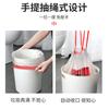 Bolsa de basura tipo cordón para el hogar, cocina, engrosada, portátil, bolsa de basura para desechos de cocina, bolsa de plástico plegable con asa