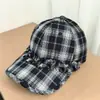 Gorra Octagonal Retro a Cuadros Estilo Japonés para Mujer, Primavera y Verano, con Encaje, Versátil, Adelgazante, Estilo Dulce y Fresco, Gorra de Béisbol de Moda