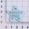 Estrela de Cinco Pontas Acessórios DIY Peças de Joia Acrílicas Decorações para Tamancos Charms para Sapatos Materiais de Decoração com Cola de Creme para Capa de Celular