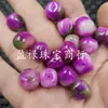 Cuentas sueltas de color rosa flor de durazno de forma irregular, cuentas de jade de cuarcita color rojo rosa, accesorios para pulseras, collares, joyería DIY