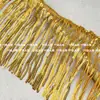 17cm de ancho dorado plateado rojo azul negro lentejuela fleco brillante encaje adorno accesorios ropa decoración de actuación cinta tejida