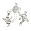 26 Tipos de Colgantes Antiguos de Plata con Temática Navideña DIY Accesorios de Joyería Retro de Aleación Colgantes para Collares y Pulseras Transfronterizos