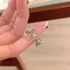 Guirlanda de Renda Anel de Flor Vazada Temperamento Suave Nicho Anel de Dedo de Alta Qualidade Aberto para Mulheres