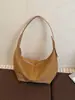Bolso bandolera de gamuza para mujer de gran capacidad 2025 nuevo otoño e invierno retro esmerilado hombro axila para ir al trabajo bolso dumpling