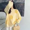 Suéter de Cuello Redondo para Mujer, Otoño e Invierno 2026, Tejido de Punto de Moda y Elegante para Mujer con Bordado Floral 3D