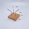 Soporte de Exhibición para Cristales Crudos de Minerales, Base de Madera Única para Almacenamiento de Piedras, Soporte para Sala de Exposiciones, Base de Madera Maciza