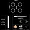 Luz de Garagem Luz Hexagonal Colmeia 110V Loja de Lavagem de Carros Filme Teto Luz Estação de Trabalho Beleza Automotiva Lâmpadas Zhongshan