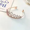 Estilo coreano hairpin cocar acessórios para o cabelo feliz aniversário headband deusa strass coroa atmosfera sentimento headband decoração do partido