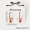 Amazon Venda Quente Joias Femininas Fornecimento Cobre Zircônia Micro Brincos Moda Criativa Brincos Acessórios Diamante Atacado