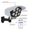 Lámpara de Pared Inalámbrica Cámara Artificial Monitoreo Antirrobo Lámpara de Pared Luz Decorativa Luz de Calle Solar Antirrobo 7LED Luz de Monitoreo