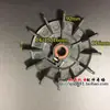 Monofásico Aspa de Ventilador Plástico Motor Bomba de Agua Polipasto Agujero en D Impulsor AOYL 14 Agujeros 15/18/20 Agujero Redondo Placa Grande 220v