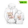 Comercio electrónico transfronterizo nuevo 40 original gato madre caricatura 3D impresión a color tendencia moda chalecos con capucha para hombre y mujer venta al por mayor