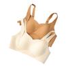 Popular Sujetador sin Costuras con Copas Fijas para Mujeres con Busto Pequeño, Push-Up y Levanta, Sin Varillas, Delgado de Verano Transpirable, Sujetador de Belleza para la Espalda