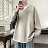 Sudadera con Capucha de Manga Larga, Cuello en V, Rayas, Falso Dos Piezas para Hombre, Primavera y Otoño, Talla Grande, Estilo Perezoso Holgado, Top Versátil Atractivo