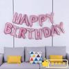 Globo de Película de Aluminio de 16 pulgadas Letras en Inglés Happy Birthday feliz cumpleaños Decoración para Fiesta de Cumpleaños Infantil
