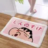 Tapete com Formato Especial de Desenho Animado Crayon Shin-Chan Decoração de Sala de Estar Tapete de Chão Imitação de Caxemira Cobertor de Quarto ao Lado da Cama Tapete de Banheiro Absorvente para os Pés