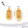 Novo Estilo Chinês Duradouro Ouro Antigo de Areia Completo em Diamante Colar de Rosa Design Versátil de Luxo Leve Pingente Vajra