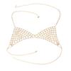 Cadena para el Cuerpo con Pedrería de Múltiples Capas Exagerada de Comercio Exterior Europeo y Americano Collar Cadena para el Pecho de Bikini de Playa Sexy para Mujer Nuevo Estilo Apilable
