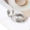 Pendientes Retro Franceses de Circonio para Mujer, Estilo Nuevo, Diseño de Nicho Único, Pendientes de Lujo Ligero, Pendientes de Moda y Personalizados