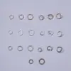 Círculo Círculo aberto Círculo de boca chata Pendurar pequenos ornamentos Pingentes Argola de conexão Fivela redonda Anel redondo Materiais artesanais Miçangas Perler Fivela para pendurar