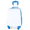 Maleta Infantil de 18 pulgadas Estilo Dibujos Animados Unisex para Estudiantes Maleta de Viaje con Ruedas Universales, Cremallera, Maleta de Trolley, Carcasa Dura, Portátil
