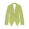 Para Comercio Exterior Europeo y Americano Transfronterizo Ropa de Mujer, Popular en Aliexpress, Temporada de Otoño, Disponible en Múltiples Colores, Blazer de Dobladillo Irregular en Punta