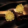 Joyería Yingyi DIY Filigrana de Cobre Puro Llama Estilo Antiguo Accesorios para el Cabello Accesorios para la Ropa Corona para el Cabello Accesorios Horquilla Conservación del Color por Electroforesis