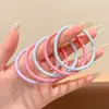 Gomas para el pelo de alta elasticidad para niños, Diademas para bebés, Gomas elásticas para niñas que no dañan el pelo, Cuerdas finas de colores para el pelo de niñas