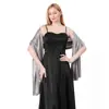 Bens de Qualidade Transfronteiriços Novo Xale Europeu e Americano Vestido de Noite Festa Noiva Vestido de Madrinha Xale Lenço de Uso Duplo Feminino