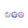Acessórios de Arte de Unhas de Cristal de Verão Doces Coloridos Quadrados Diamante de Gelo Transparente Super Brilhantes Decorações de Celebridade da Internet para Unhas
