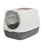Caja de arena para gatos de gran tamaño, inodoro semicerrado, desodorante, antiarena, caja de arena extra pequeña, suministros para gatos