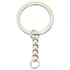 Llavero de Hierro Galvanizado Ecológico, Juego de Tres Piezas de Anillos para Llaves, Colgadores de Llaves Lisos y sin Rebabas, Stock Listo del Fabricante
