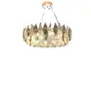 Lustre de Cristal de Luxo Leve Pós-moderno Simples Atmosférico Lâmpada de Sala de Estar Lustre de Restaurante Criativo Personalizado Lâmpadas de Quarto