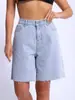 Fábrica de Shorts Jeans Estampados Estilo Europeu e Americano Curto Transfronteiriço Customização em Pequenos Lotes