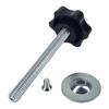 Cabo de Borracha Flor de Ameixa Tala Fixa Cabo de Plástico Parafuso com Arruela Botão Hexagonal Manual M6M8