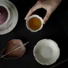 Taza de Té de Cerámica Roja Pintada a Mano de Zorro de Nueve Colas de las Dinastías Tang y Song, Juego de Té Kung Fu, Taza de Té para el Hogar, Taza Individual, Taza de Té Pequeña