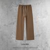 Ilha Cai Xiang Roupa Masculina Primavera e Outono Cruzamento de Fronteiras Estilo Americano Marca da Moda Solta Cor Sólida Básica 430g Moletom com Capuz 100% Algodão para Homem