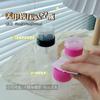 Nail art press garrafa vazia removedor de esmalte removedor de esmalte líquido de limpeza sub-engarrafado tampa preta com trava pressione garrafa ferramenta de arte do prego