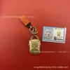 Chaveiro de Ouro Puro 999 Riqueza Garantida Pingente Criativo Ornamento Caça-Fortuna Presente Atacado para Amigos