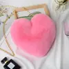 Bolso cruzado con forma de corazón transfronterizo, bolso de mujer con forma de corazón, bolso cruzado con cadena, bolso de hombro de felpa, bolso peludo, monedero, al por mayor en stock